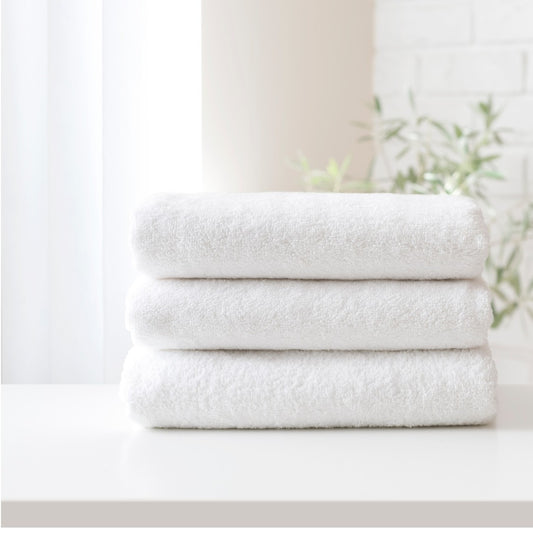 executive face washer 33cm x 33cm 500gsm white