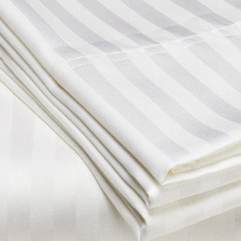 satin stripe 10mm sheet long single flat white